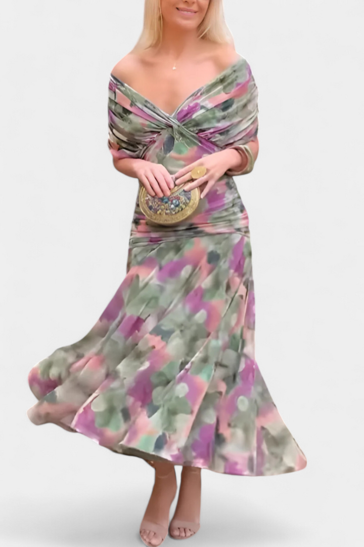 Hayden Laluna® | Elegant Dress With V-Neckline