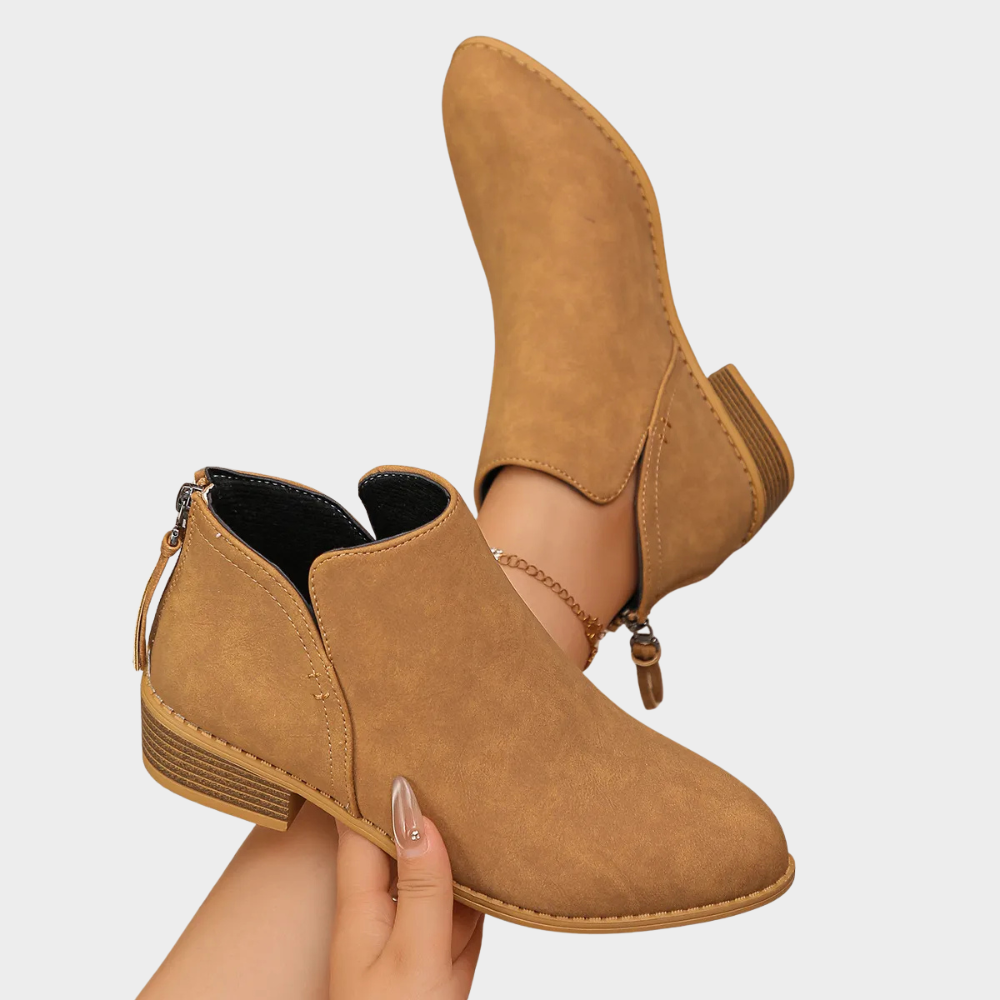 Oakley | Low Heel Ankle Boots