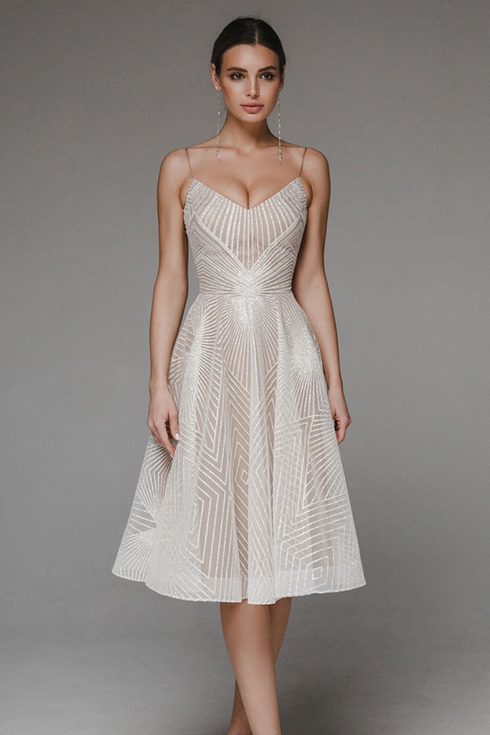 Thalassa - Sparkly Floor Length Party Dress