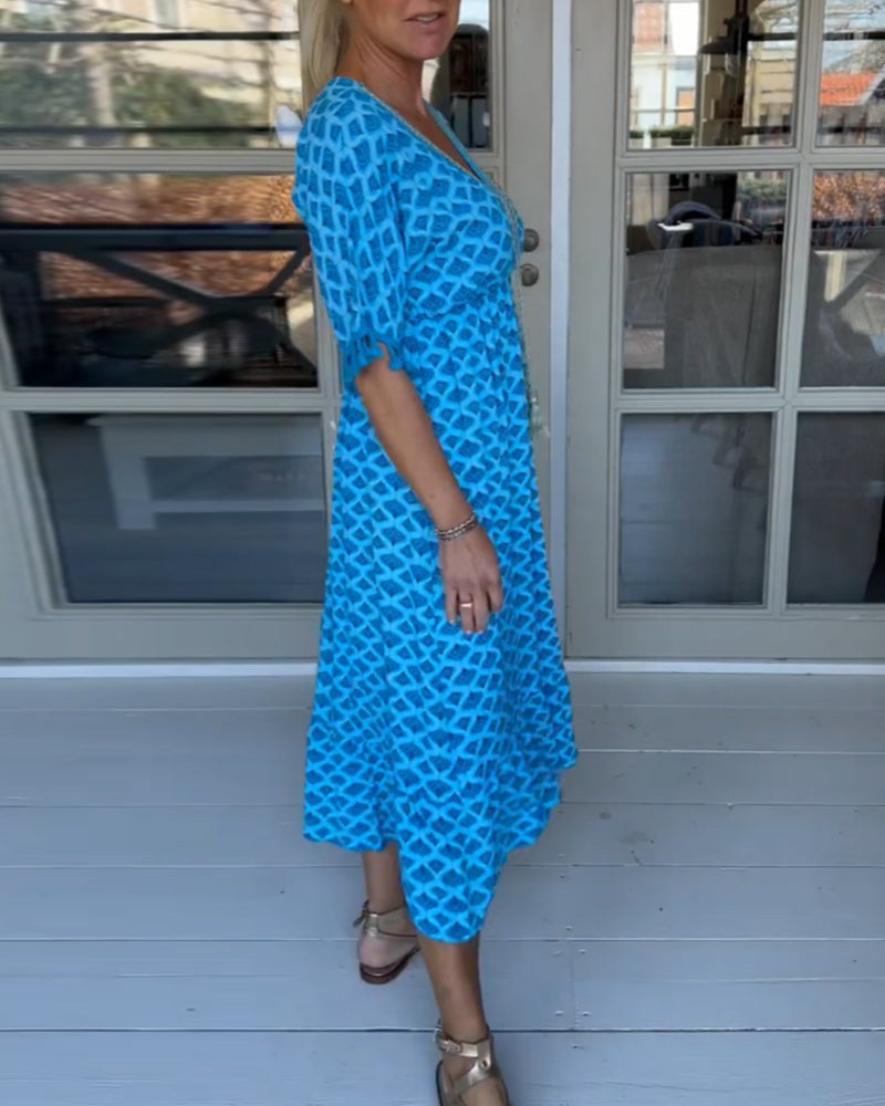 Winona - Summer V-Neck Tassel Dress