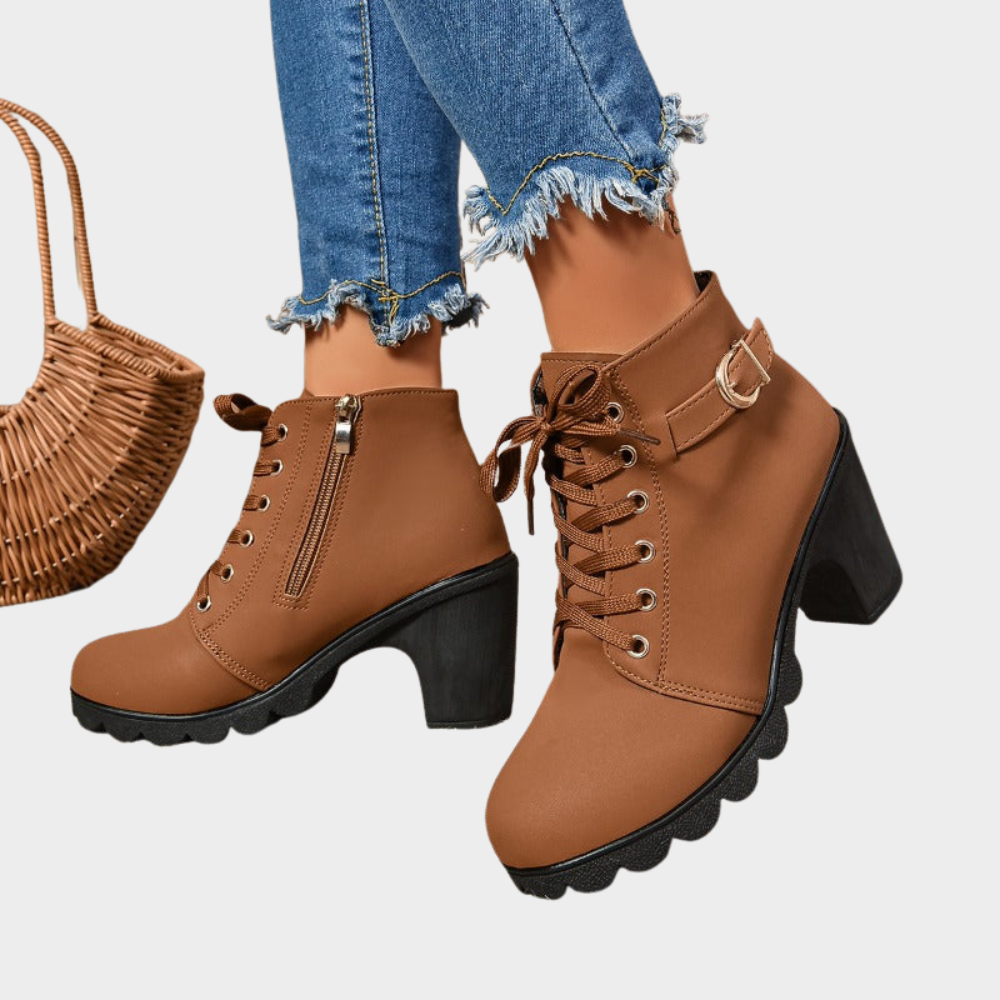 Kenna | Block Heel Ankle Boots