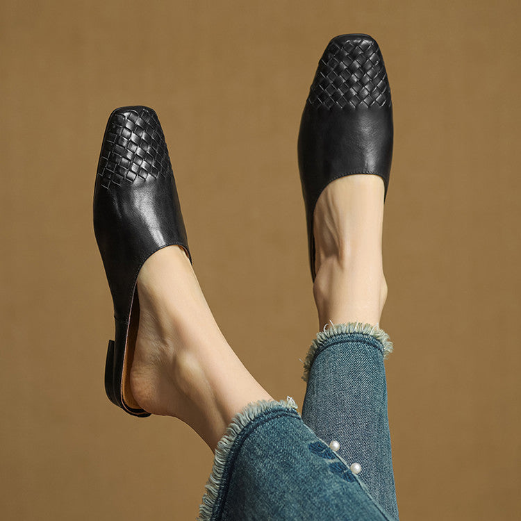 Helma Genuine Leather Mules