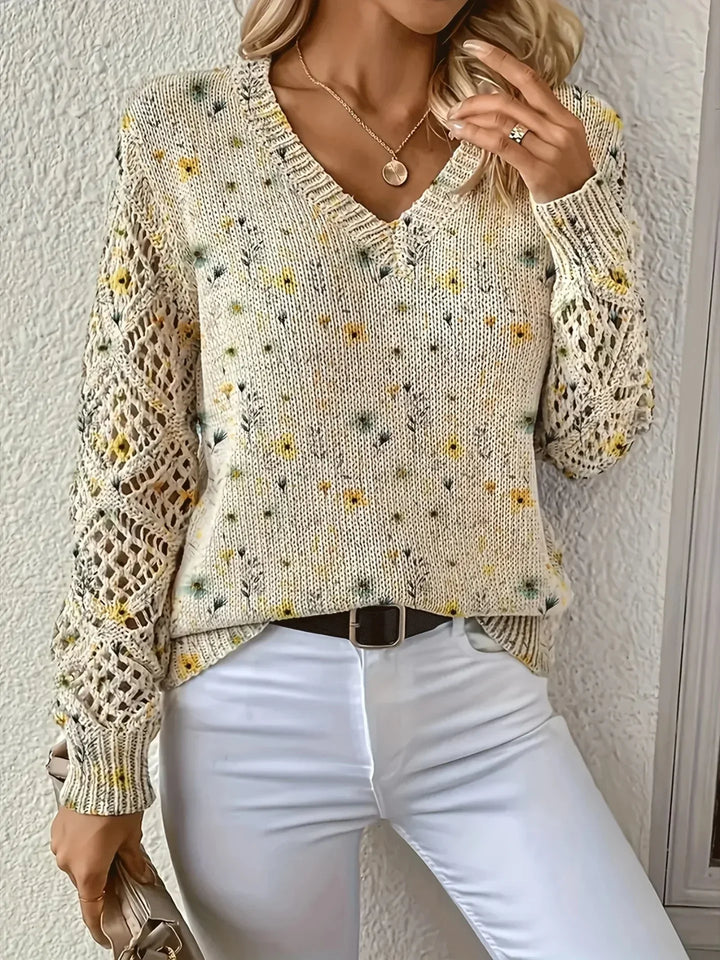 Hayden Trista™ | Elegant Floral Pullover