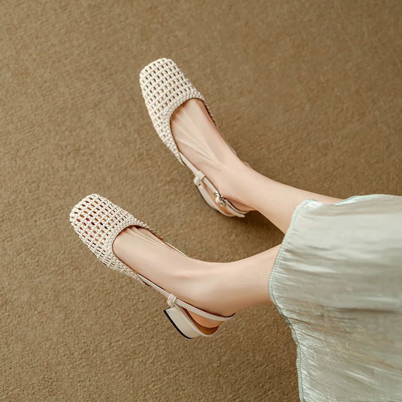 Lexi Mid Heel Sandals