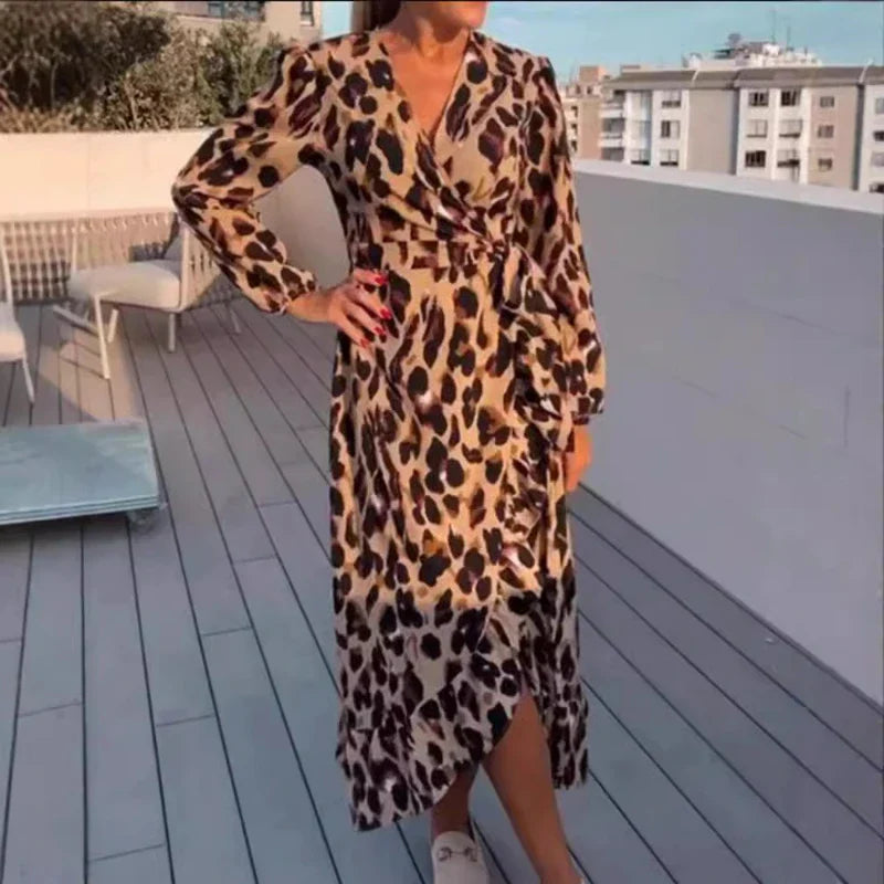 Hayden Romilly | Printed V-Neck Sexy Dress