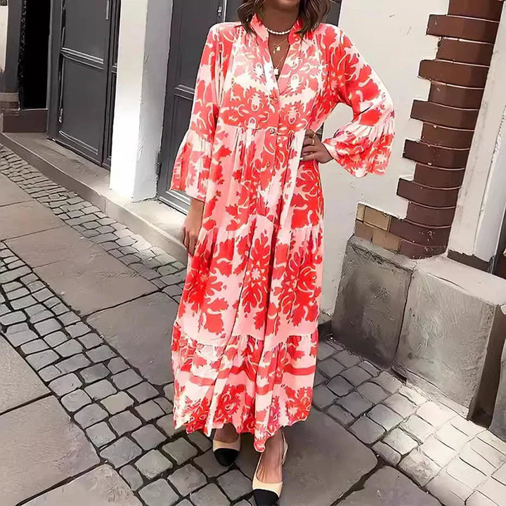 Avielle - Fashionable Printed Boho Maxi Dress