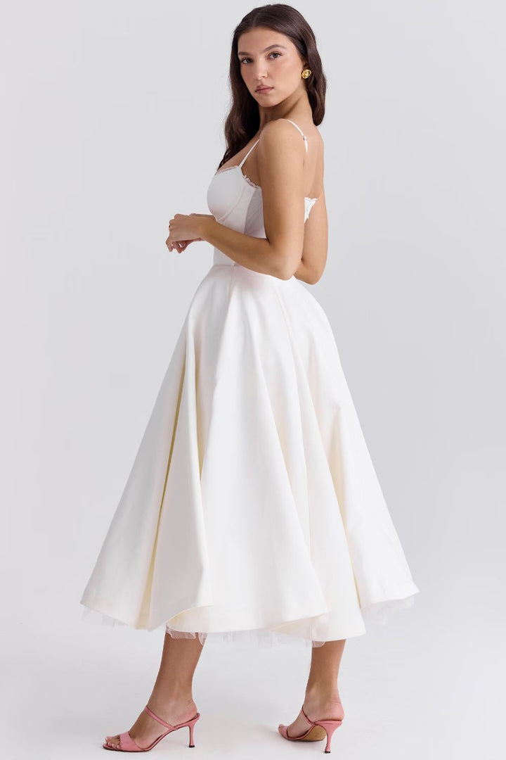 Minerva - Luxury Spaghetti Strap Princess Dress