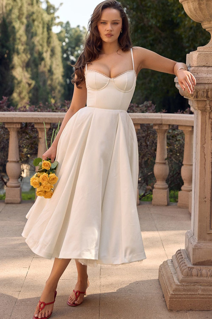 Minerva - Luxury Spaghetti Strap Princess Dress