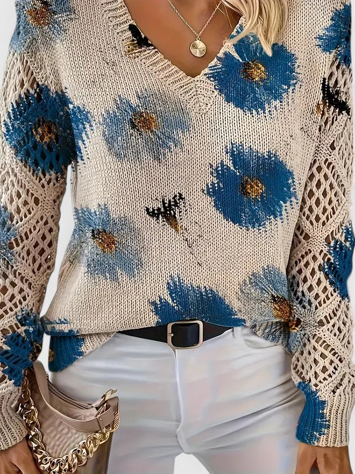 Hayden Trista™ | Elegant Floral Pullover
