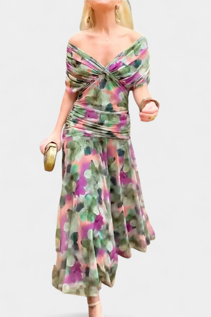 Hayden Laluna® | Elegant Dress With V-Neckline
